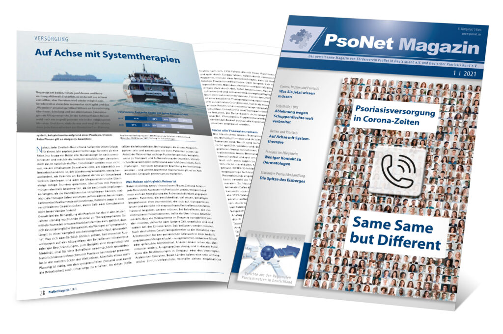 PsoNet Magazin 2021.1: Psoriasisversorgung in Corona-Zeiten